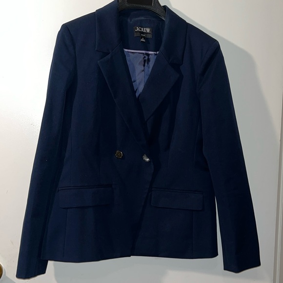 J. Crew Devon blazer in bi-stretch cotton blend Navy 10 - Picture 2 of 7
